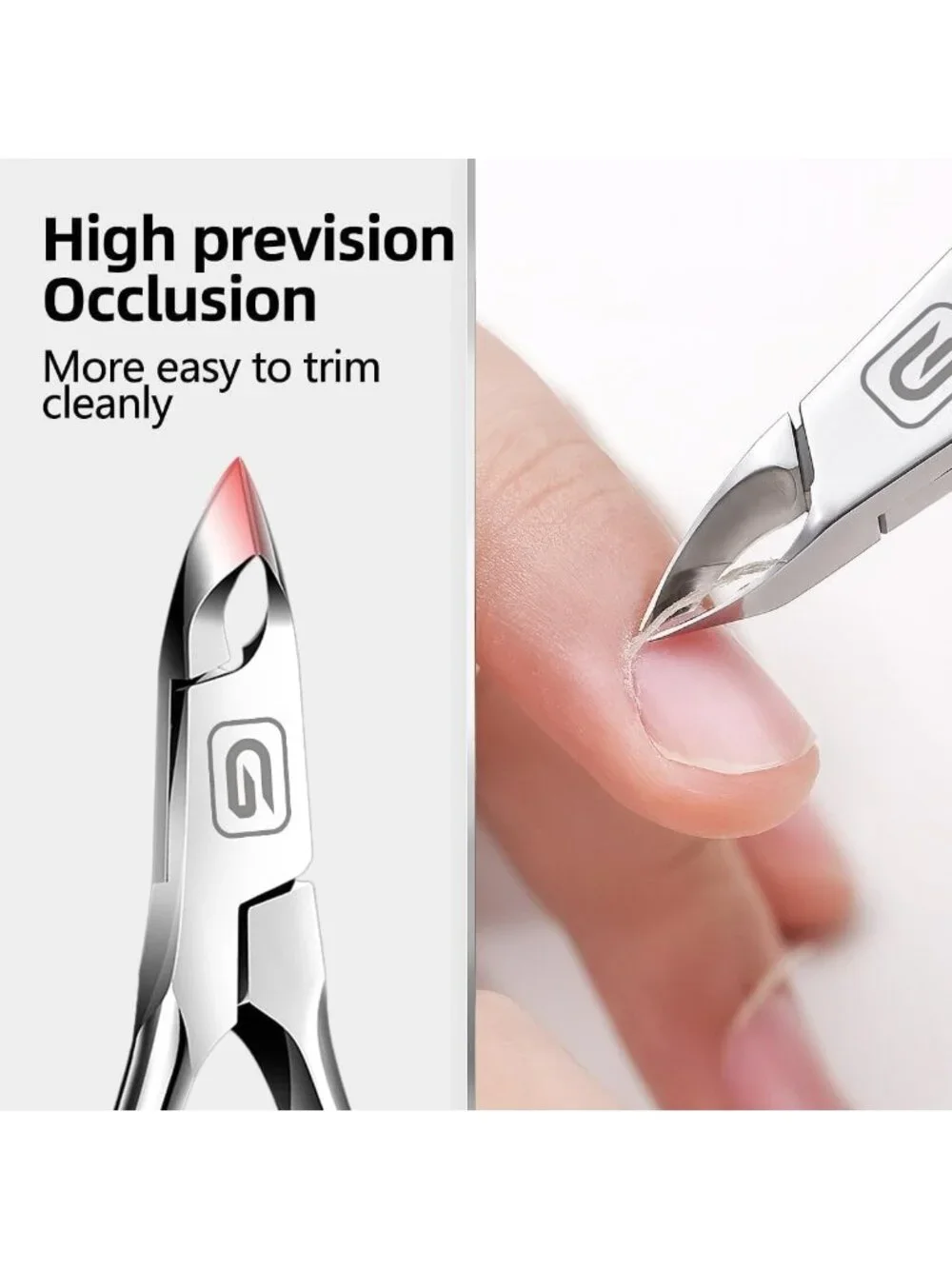 Professional Stainless Steel Cuticle Trimmer & Nippers - Sharp Nail Tool for